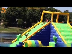 Parc thématique de sports nautiques flottants gonflables / parc de plongée d'eau installé à Milan