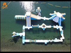 Parc aquatique gonflable flottant Jeux Parc aquatique flottant PVC 0,9 mm